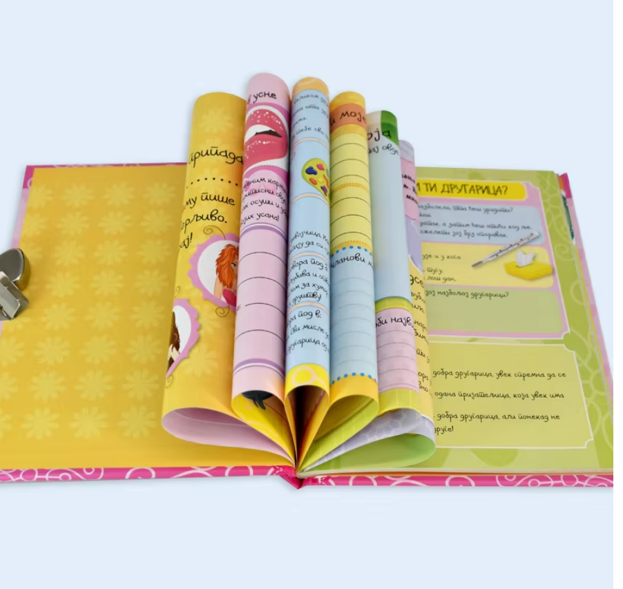 New Arrived Customised Day Planner Personalized Cover and Inner Paper Printed Diary Notebook with Lock - Image 4