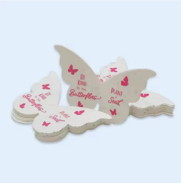 Wholesale Colorful Cute Butterfly Shape Plantable Seed Card Copy Paper Card - Image 4